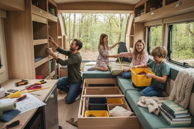 Optimisez l’aménagement de votre camping-car en famille
