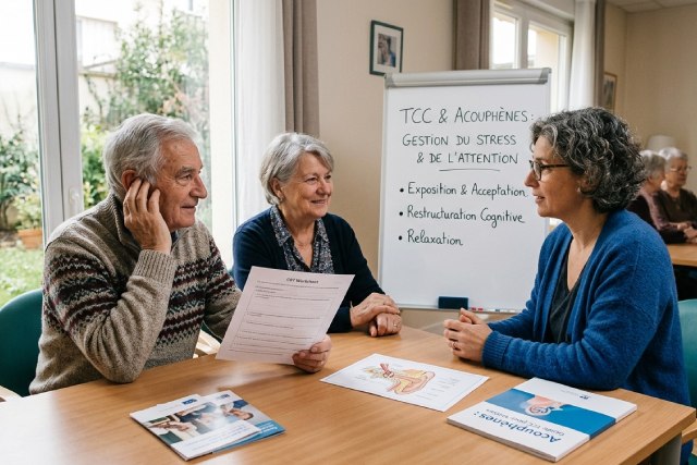 Thérapie cognitivo-comportementale : un allié précieux pour soulager les acouphènes chez les seniors