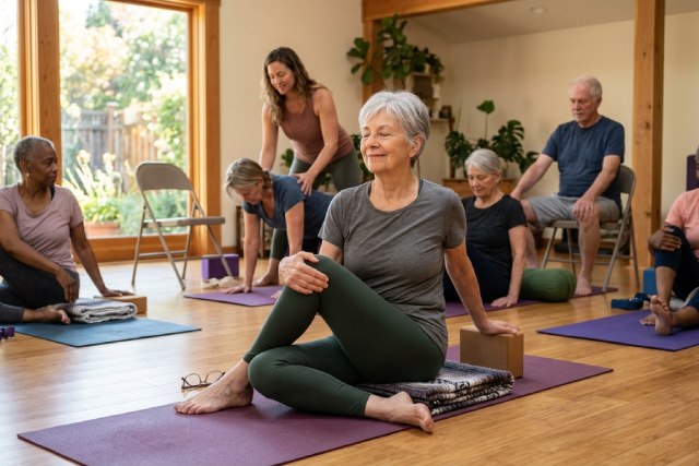 Yoga seniors : allié efficace contre les douleurs chroniques et guide essentiel